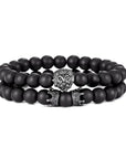 Lion Head Bracelet and Crown Bracelet set!