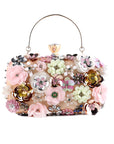 3D Beaded Floral Clutch