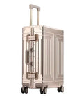 All-Aluminum Rolling Travel Suitcase High-Quality Men's Luggage