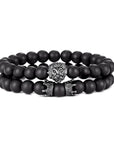 Lion Head Bracelet and Crown Bracelet set!