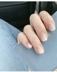 24Pcs Nude Pink Short Round Press-On Nails