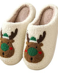 New Christmas Elk Cotton Slippers