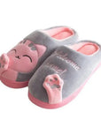 Winter Home Slippers Cute Cartoon Cat