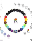 Chakra Constellation Bracelet Crystal Jewelry