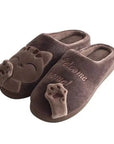 Winter Home Slippers Cute Cartoon Cat