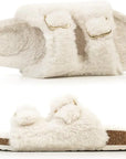 Adjustable Winter Fluffy Slides