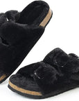 Adjustable Winter Fluffy Slides