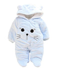 LZH Baby Winter Overall Long Sleeve Infant Clothing