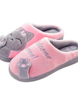 Winter Home Slippers Cute Cartoon Cat