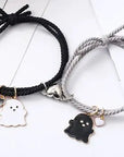 Ghost Emoji Couple Bracelet