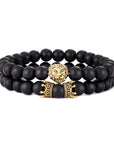 Lion Head Bracelet and Crown Bracelet set!