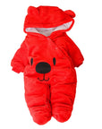 LZH Baby Winter Overall Long Sleeve Infant Clothing