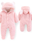 LZH Baby Winter Overall Long Sleeve Infant Clothing