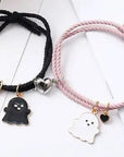 Ghost Emoji Couple Bracelet