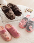 Winter Home Slippers Cute Cartoon Cat