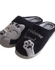Winter Home Slippers Cute Cartoon Cat