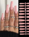 Short Ballet Wearable Fake Nails
