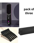 2-in-1 Wireless Hair Straightener & Curler Brush