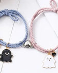 Ghost Emoji Couple Bracelet