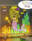 Erasable USB Children‘s Drawing Board Night Light