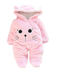 LZH Baby Winter Overall Long Sleeve Infant Clothing