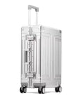 All-Aluminum Rolling Travel Suitcase High-Quality Men's Luggage