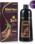 3-in-1 Natural Hair Dye Shampoo - Quick & Easy Gray Coverage, Cleanses & Nourishes