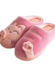 Winter Home Slippers Cute Cartoon Cat