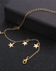 Gold Pentagram Anklet Jewelry