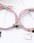 Ghost Emoji Couple Bracelet
