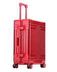 All-Aluminum Rolling Travel Suitcase High-Quality Men's Luggage