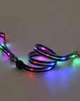 Rechargeable LED Pet Collar with Nylon Leash