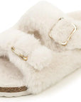 Adjustable Winter Fluffy Slides