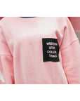 Pink Oversized Winter Sweatshirt