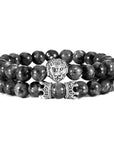 Lion Head Bracelet and Crown Bracelet set!