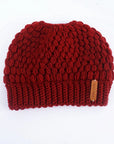 Winter Knitted Women's Ponytail Hats