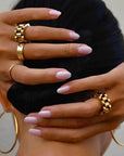 Elegant Gold Chain Ring