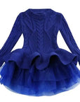 Kids Winter Knitted Chiffon