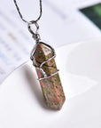 Natural Amethyst Crystal Point Pendant: DIY Jewelry Gift