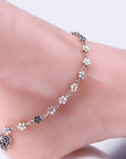 Silver Bead Chain Anklet for Women and Girls