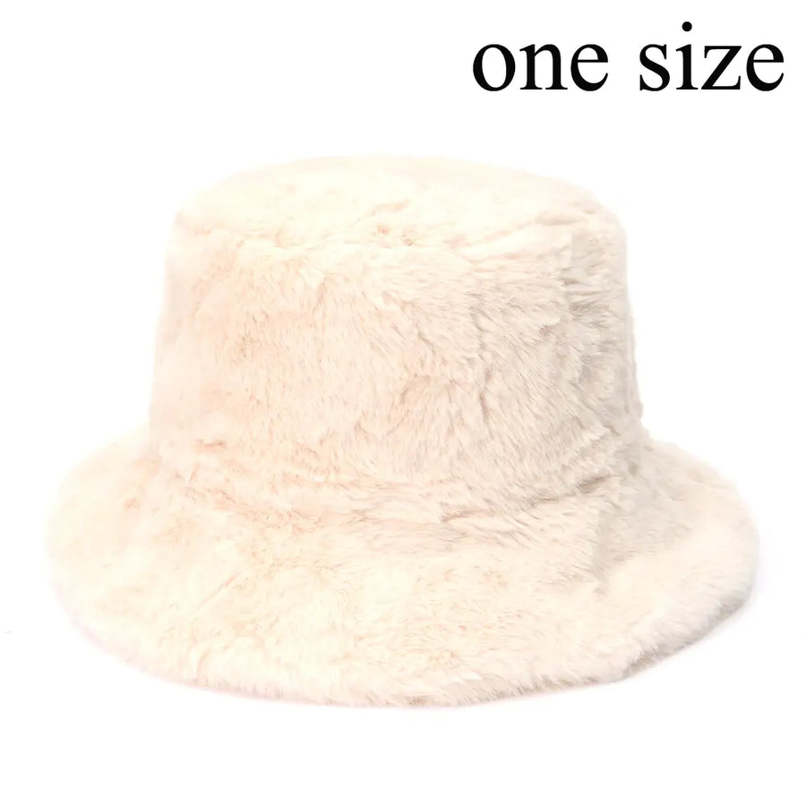 Winter Fluffy Bucket Hats