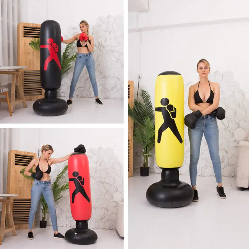 Fitness inflatable boxing column