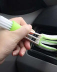 Window Groove Cleaning Tool with Brush and Cloth