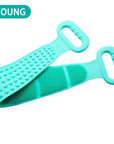 Silicone Exfoliating Bath Shower Body Brush Scrub Belt (28'')