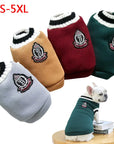 College Style Warm Dog Clothes