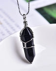 Natural Amethyst Crystal Point Pendant: DIY Jewelry Gift