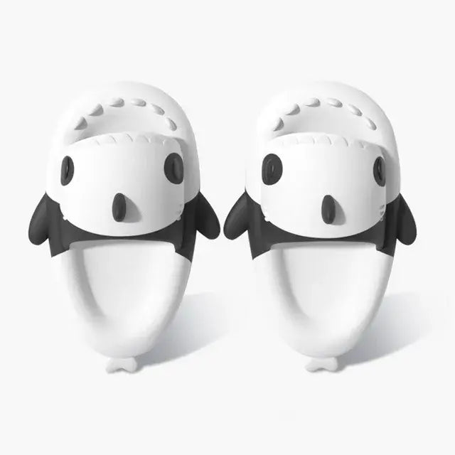 Fashion Panda Print Shark Slippers Summer