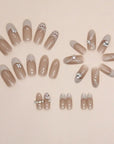 24-piece Hot Girl Y2K Black Star Press On Nails Set