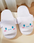 Sanrio Slippers with Moving Ears – Kuromi & Cinnamoroll, Anti-Slip