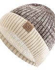 Two-Tone Winter Knitted Beanie